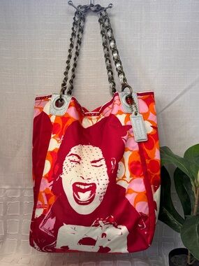 Coach laughing girl Parker tote - GUC!
